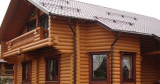 Строительство дома из оцилиндрованного бревна в Сосновоборске - от 136747 рублей